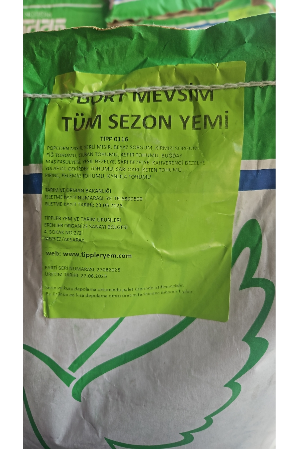 Tippler Güvercin yemi yeni tarih ve yeni mahsül küçük görsel