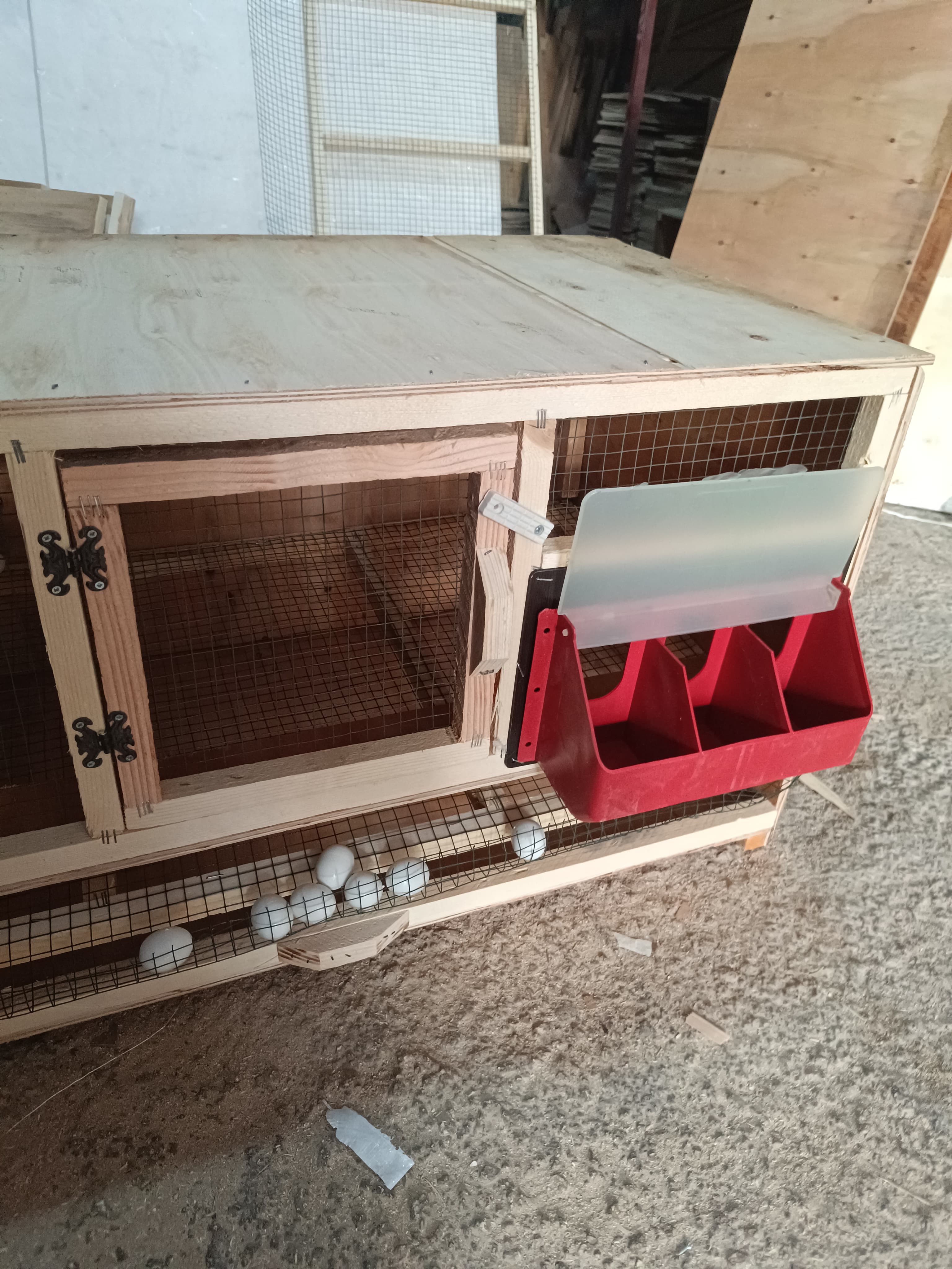 Özel yapım yumurta eğimli bıldırcın kafesi küçük görsel