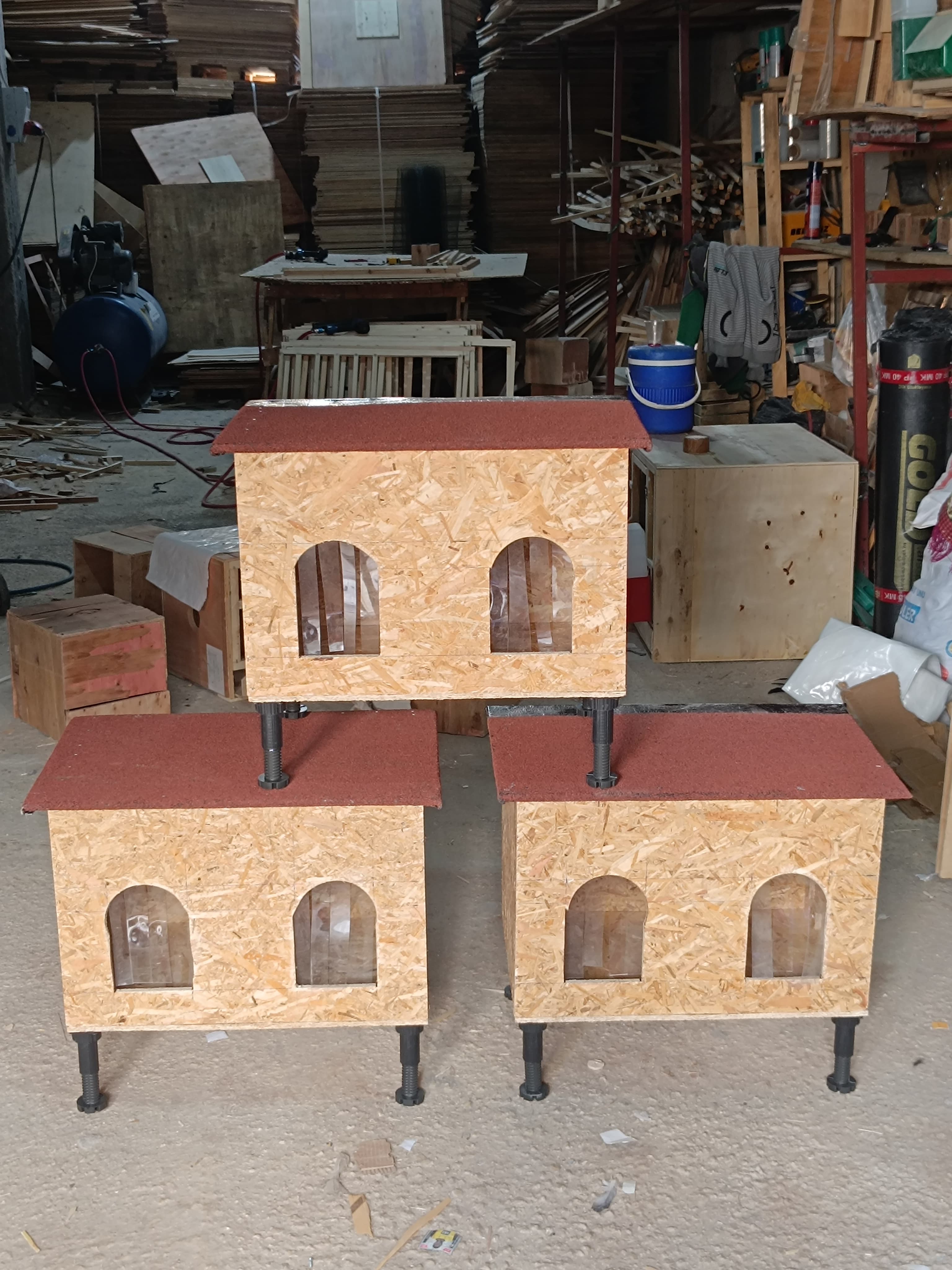 DIŞ MEKAN KEDİ EVİ BARINAK ÇİFT GÖZLÜ BÜYÜK BOY küçük görsel