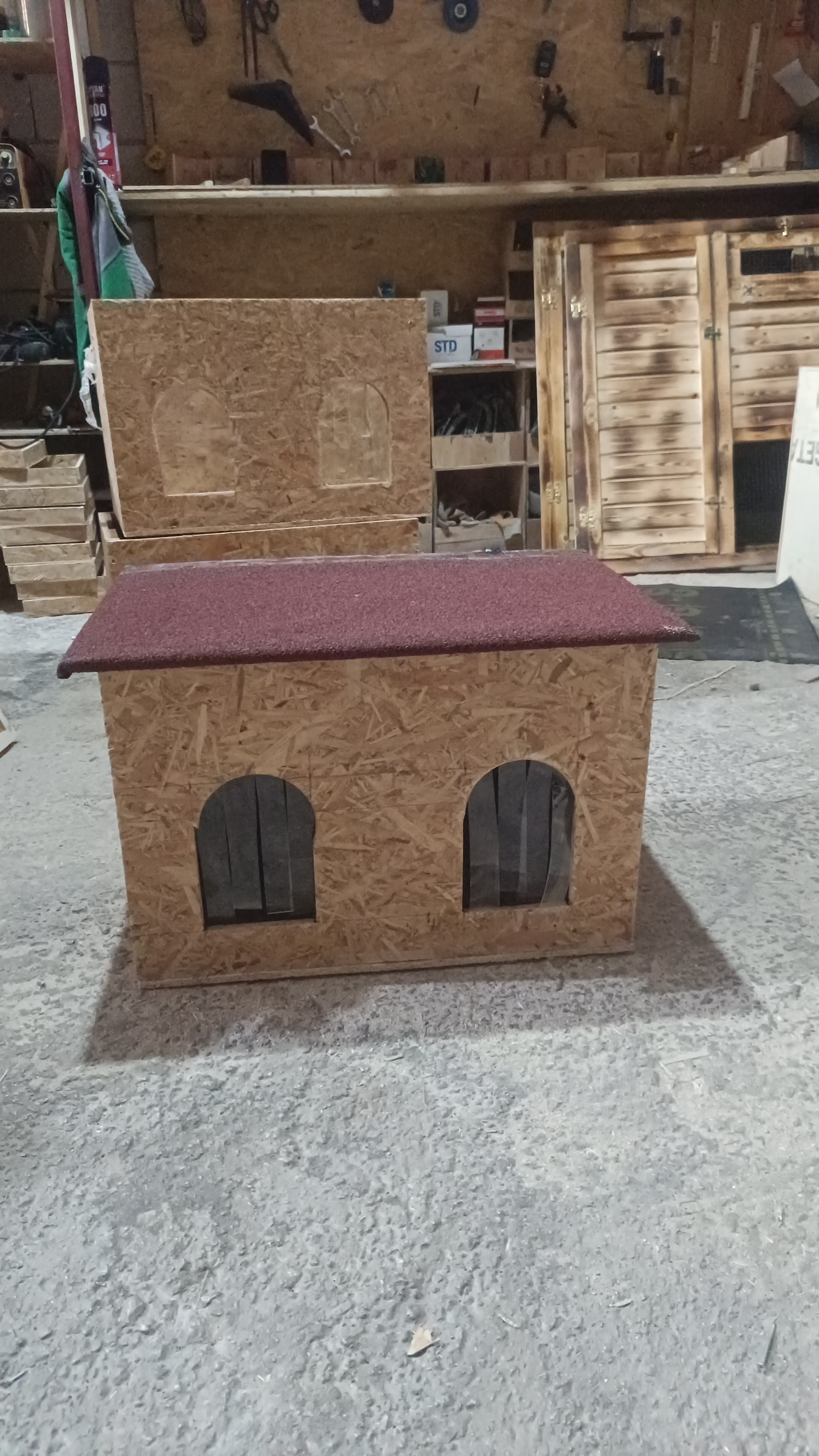 DIŞ MEKAN KEDİ EVİ BARINAK ÇİFT GÖZLÜ BÜYÜK BOY küçük görsel